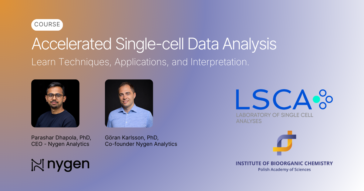 IBCH Poznan x Nygen - Accelerated Single Cell Data Analysis Course
