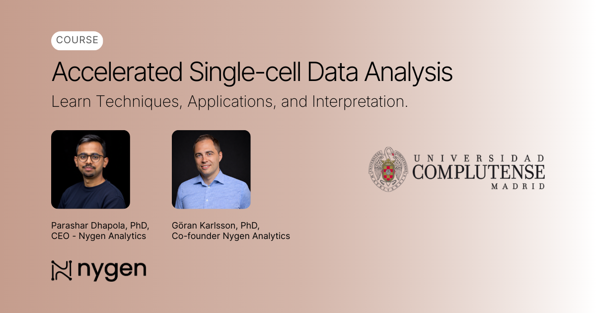 UCM Madrid x Nygen - Accelerated Single Cell Data Analysis Course